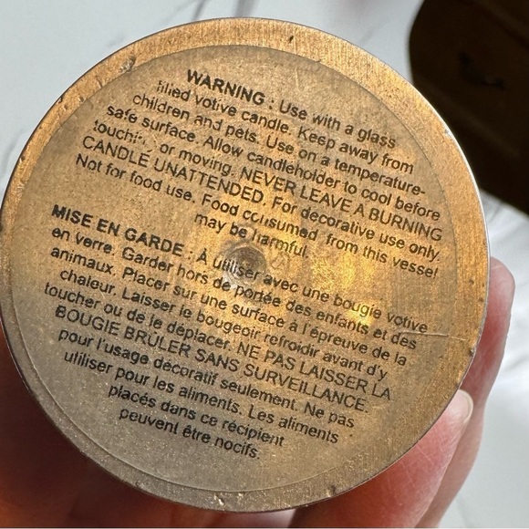 Pottery Barn Pewter Embossed Votive Candle Holders - vintage cottage core - Picture 11 of 11